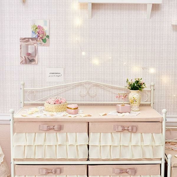 フリルボックスチェスト（8杯）／peche(ペッシュ) タンス・チェスト 画像3