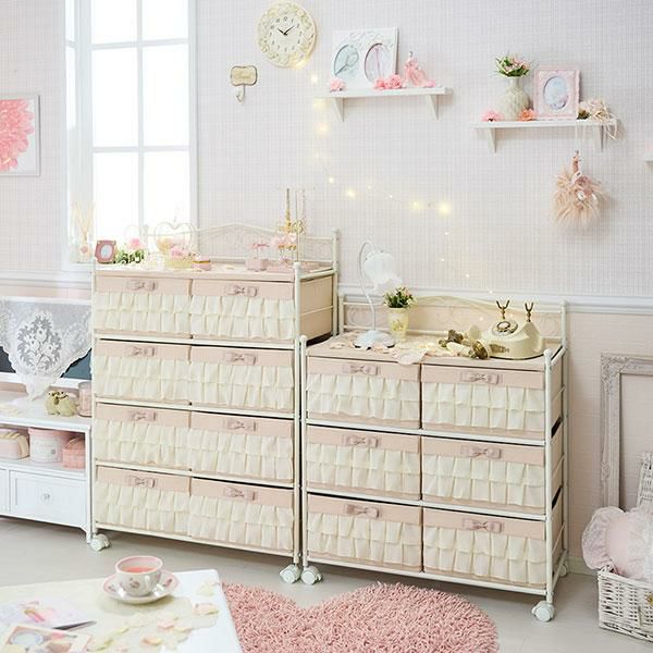 直送】フリルボックスチェスト(8杯)/peche(ペッシュ)｜かわいいお姫様