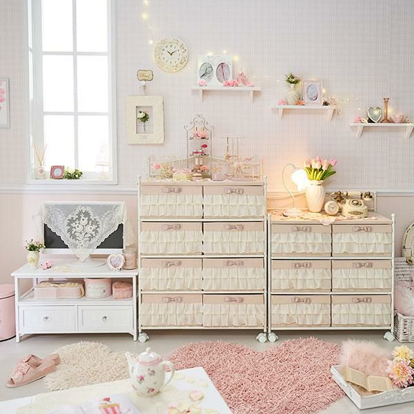 直送】フリルボックスチェスト(8杯)/peche(ペッシュ)｜かわいいお姫様