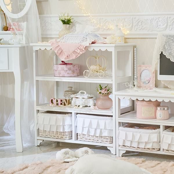 直送】フリルバスケットチェスト(2杯)/fleurette(フルレット