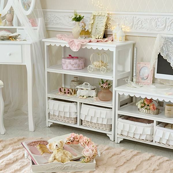 直送】フリルバスケットチェスト(2杯)/fleurette(フルレット