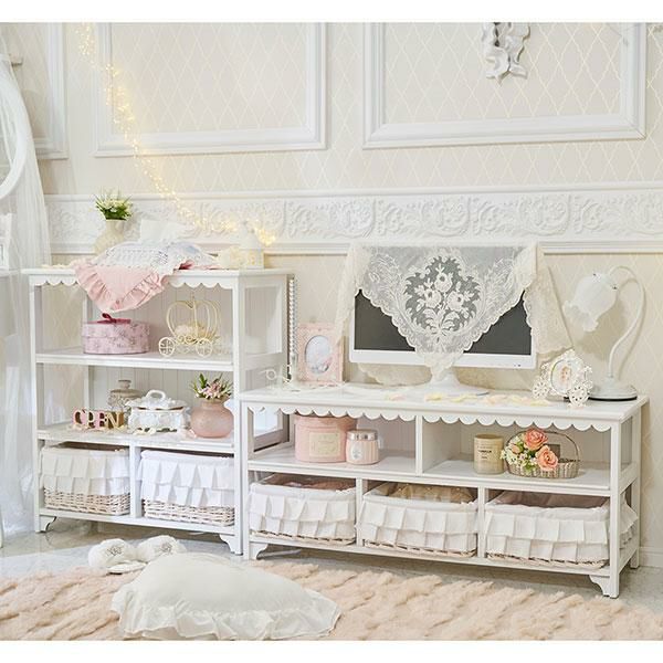 直送】フリルバスケットチェスト(2杯)/fleurette(フルレット