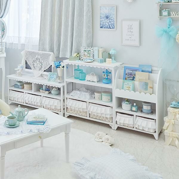 直送】フリルバスケットチェスト(2杯)/fleurette(フルレット