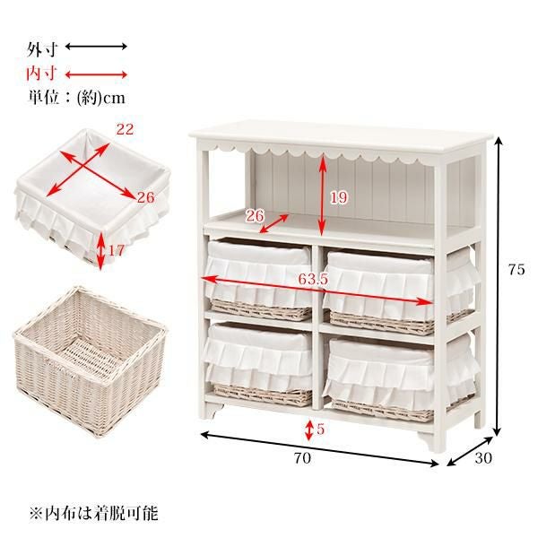 今ならポイント10倍♪～5/25 AM10:00まで】【直送】フリルバスケット