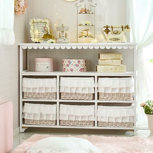 直送】フリルバスケットチェスト(6杯)/fleurette(フルレット