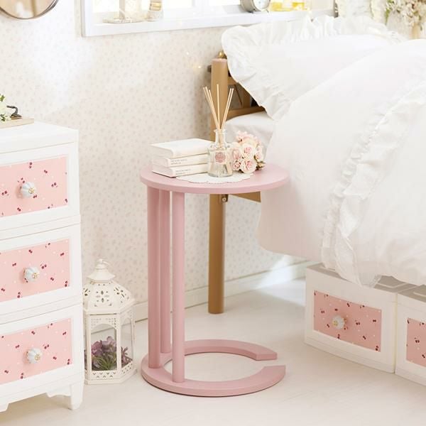 直送】くすみダスティカラーのサイドテーブル｜かわいいお姫様