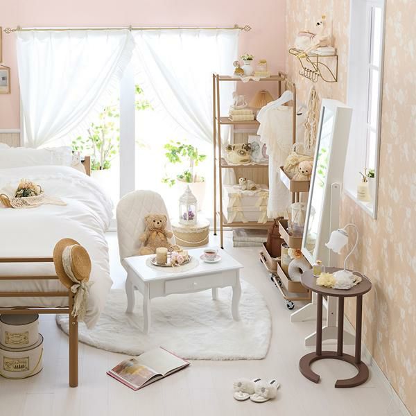 直送】くすみダスティカラーのサイドテーブル｜かわいいお姫様