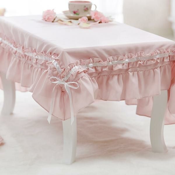 今ならポイント10倍 ♪～3/16 AM10:00まで】フリルリボンローテーブル