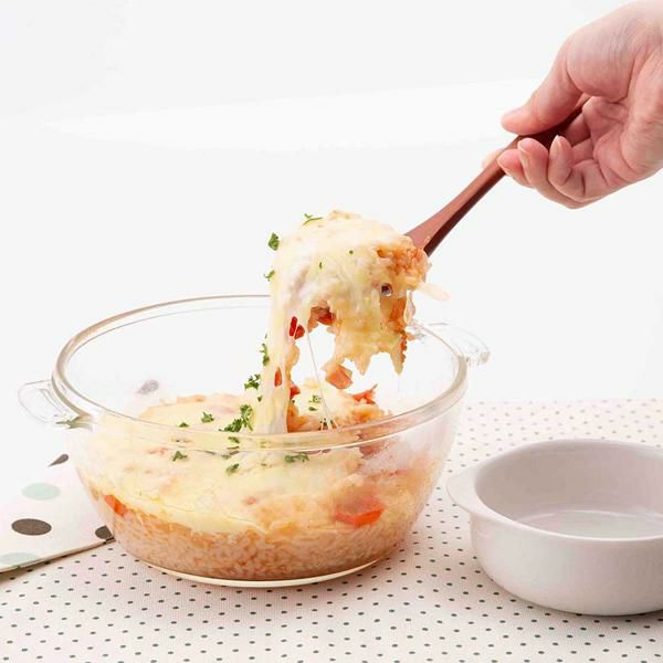 電子レンジに使える耐熱ガラス調理鍋 両手鍋 画像11