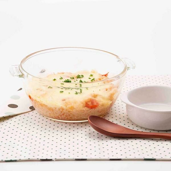 電子レンジに使える耐熱ガラス調理鍋 両手鍋 画像13