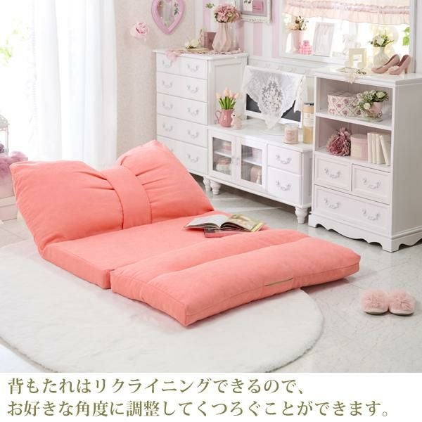 直送】リボンソファベッド｜かわいいお姫様インテリア家具・雑貨の通販