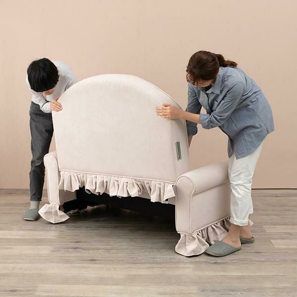 直送】フリルソファ｜かわいいお姫様インテリア家具・雑貨の通販｜2人