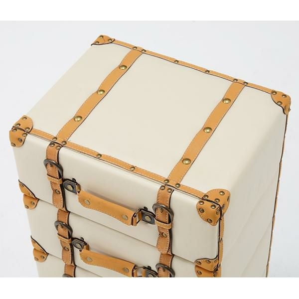 直送】トランク型収納(チェスト・5段)｜かわいいお姫様インテリア家具