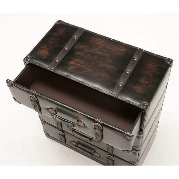 直送】トランク型収納(チェスト・4段ワイド)｜かわいいお姫様