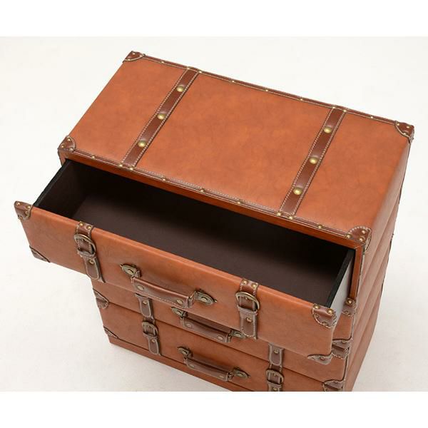 直送】トランク型収納(チェスト・4段ワイド)｜かわいいお姫様