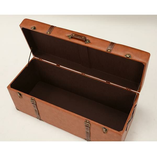 直送】トランク型収納(スツール・大)｜かわいいお姫様インテリア家具