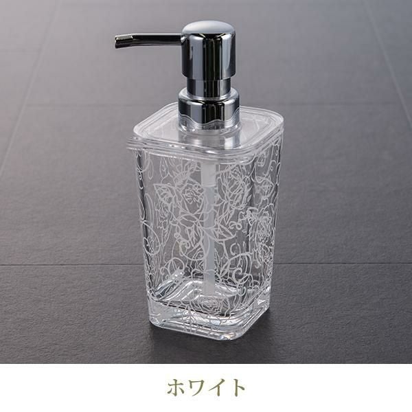 ソープボトル/クリアローズ｜かわいいお姫様インテリア家具・雑貨の