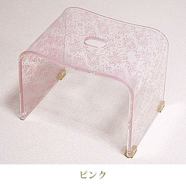 バスチェア/クリアローズ バスチェア 画像4