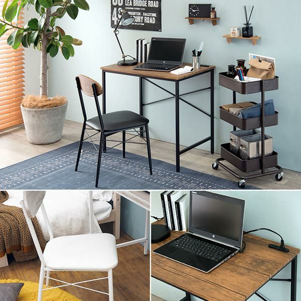 コンセント付きデスク＆チェア2点セット デスク 画像15