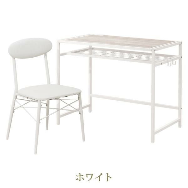 直送】棚付きデスク＆チェア2点セット｜かわいいお姫様インテリア家具