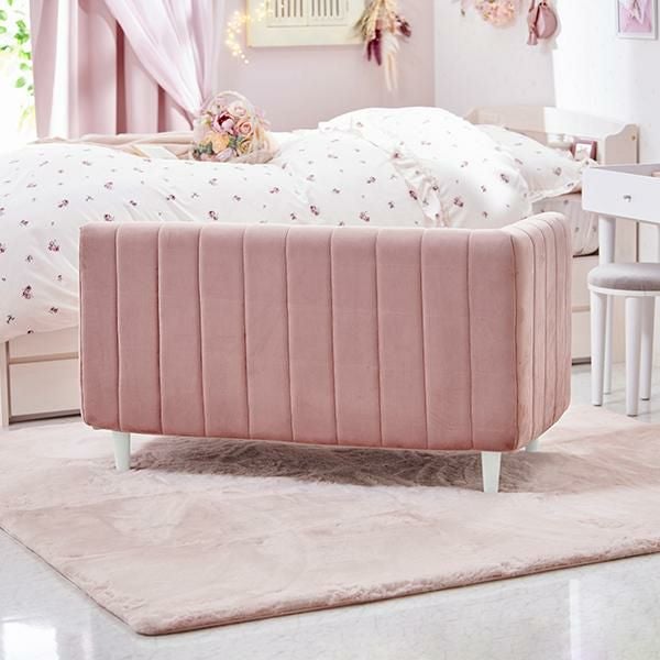 くすみダスティカラーの片肘コンパクトソファー 2人掛けソファ― 画像15