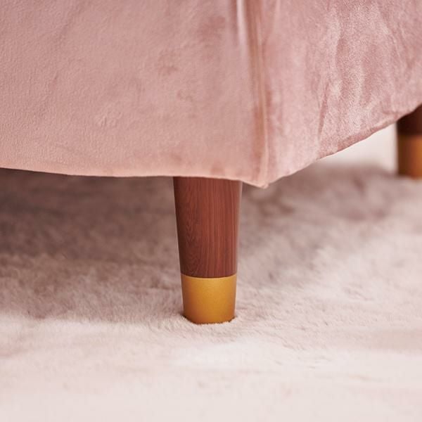 くすみダスティカラーの片肘コンパクトソファー 2人掛けソファ― 画像18