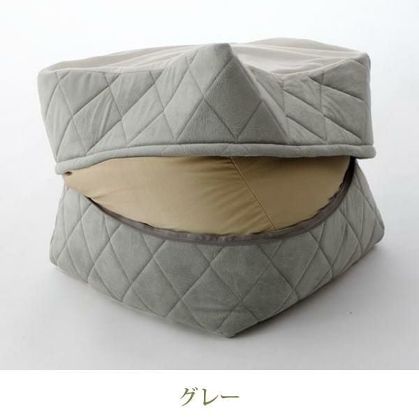 くすみパステルカラーのビーズクッション／M クッション・座布団本体 画像13