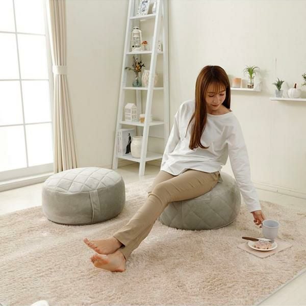 くすみパステルカラーのビーズスツール／M スツール 画像2