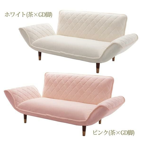 くすみパステルカラーのカウチソファー　2人掛け／ダイヤ 2人掛けソファ― 画像4