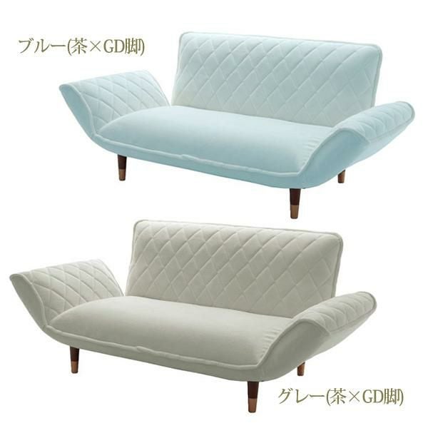 くすみパステルカラーのカウチソファー　2人掛け／ダイヤ 2人掛けソファ― 画像5