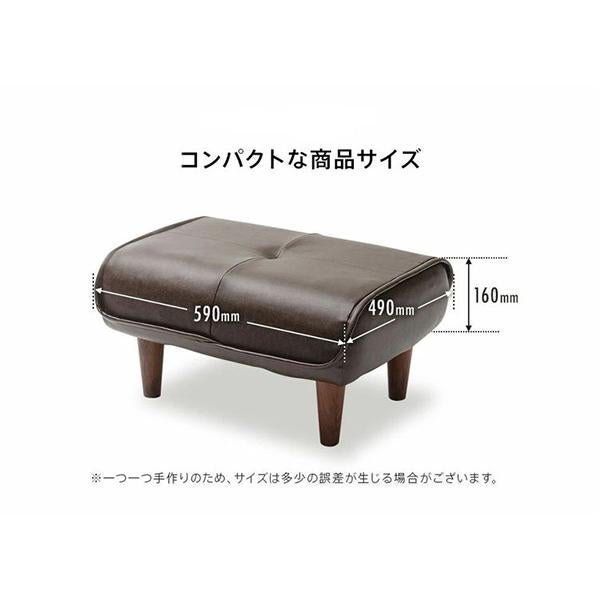 くすみダスティカラーのオットマン／ベロア スツール 画像6