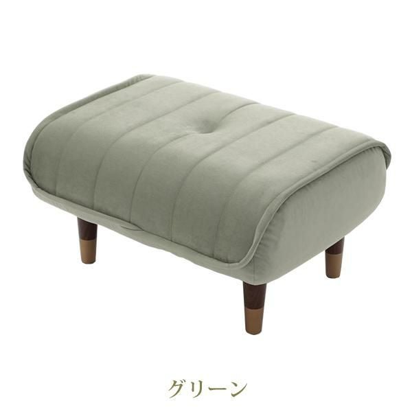 くすみダスティカラーのオットマン／ベロア スツール 画像7