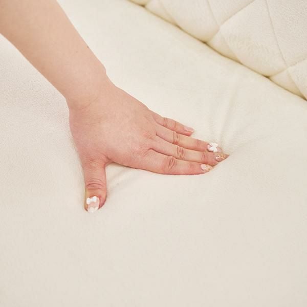 くすみダスティカラーのオットマン／ベロア スツール 画像9