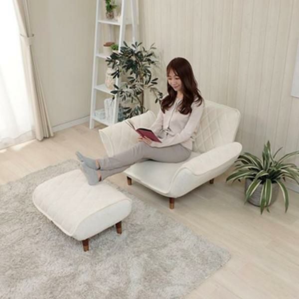 くすみパステルカラーのオットマン／ダイヤ スツール 画像15