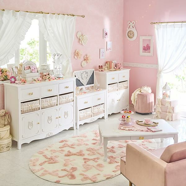 直送】アンティーク風バスケット付きキャビネット(小)/chainon