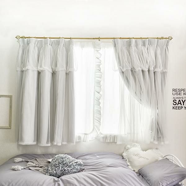多機能フリルレースカーテン(100×190・2枚組)｜かわいいお姫様