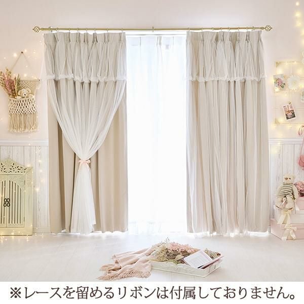 カーテン本体とレースカーテンセット×2(巾200丈210) カーテン本体とレースカーテンセット×2(巾200丈210) 幅200×長