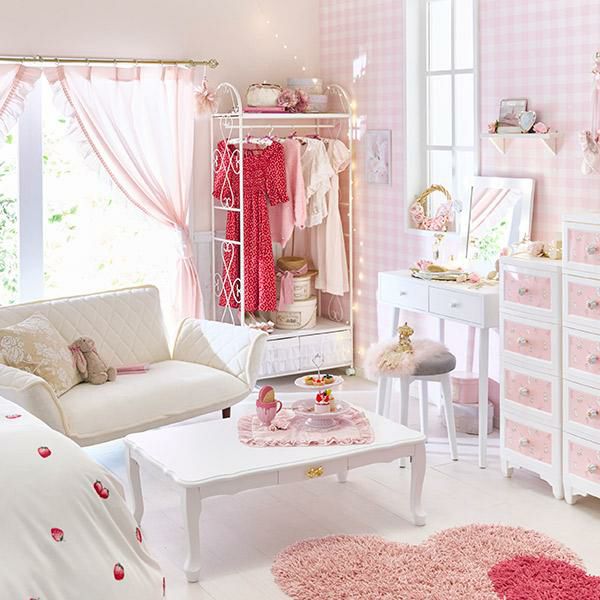 直送】フリルハンガーラック(2杯・ホワイト)/plume(プリュム