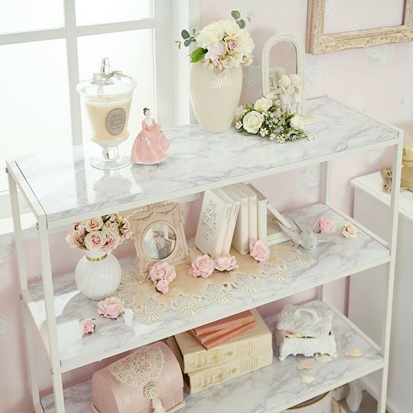 直送】オープンラック/Marble(マーブル)｜かわいいお姫様インテリア