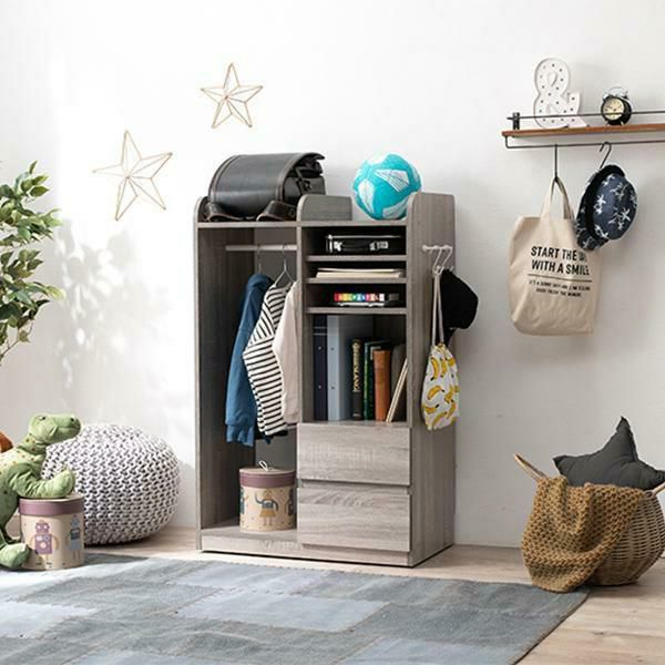 ポイント10倍♪～2/9 AM10:00まで】【直送】キッズ収納ラック(ハンガー