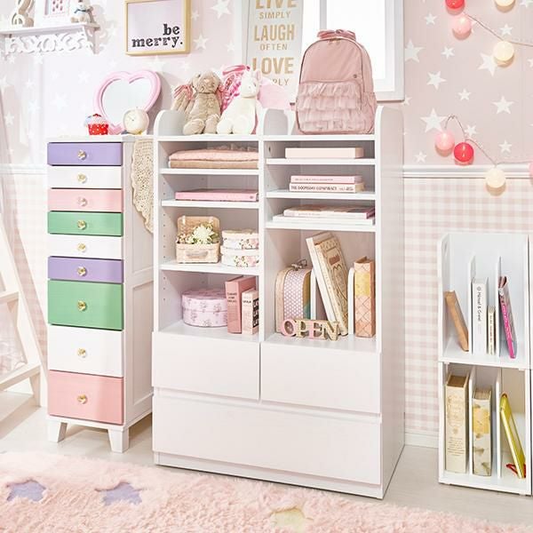 直送】キッズ収納ラック/ランドセルラック｜かわいいお姫様インテリア