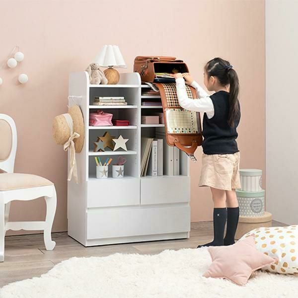 直送】キッズ収納ラック/ランドセルラック｜かわいいお姫様インテリア