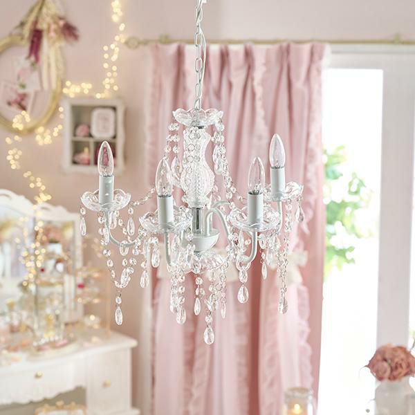 直送】シャンデリアライト 5灯(シャンデリア球付き)/Clair