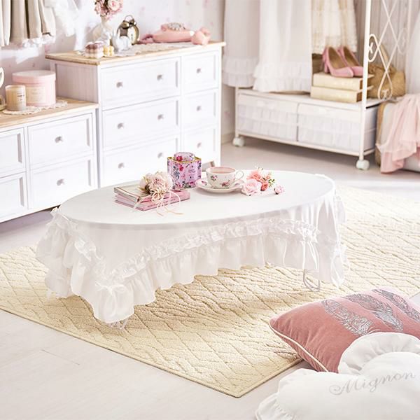 ポイント10倍♪～2/9 AM10:00まで】フリルリボンローテーブルクロス