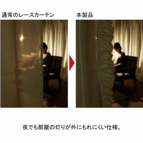 多機能フリルレースカーテン(100×176・2枚組)｜かわいいお姫様