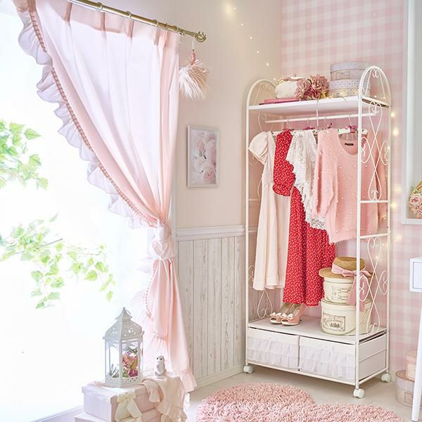 期間限定特別価格 ～3/31 AM10:00まで】多機能フリルレースカーテン