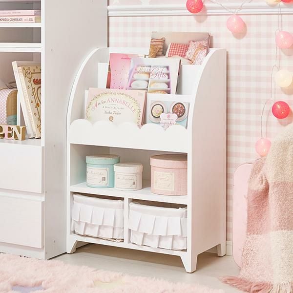 直送】絵本ラック/fleurette(フルレット)｜かわいいお姫様インテリア