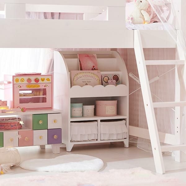 直送】絵本ラック/fleurette(フルレット)｜かわいいお姫様インテリア