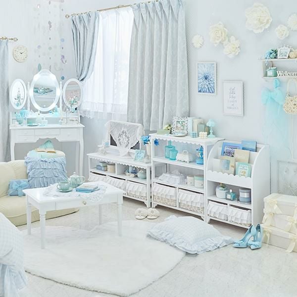 直送】絵本ラック/fleurette(フルレット)｜かわいいお姫様インテリア