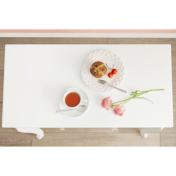 直送】クリスタル取っ手のデスク＆スツールセット｜かわいいお姫様